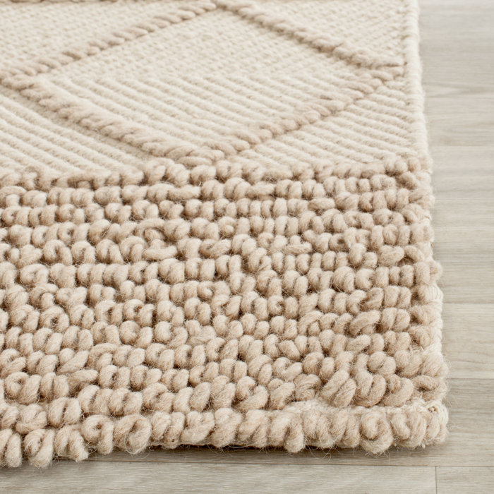 Highland Dunes Tulane Handmade Hand Tufted Wool Beige Rug & Reviews